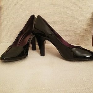 Isola Black Patent Pumps Size 11M